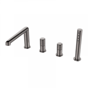 LAVEO BAO 914D PRETTO Bateria wannowa 4-otworowa Jednouchwytowa Sposób montażu: stojący Głowica: 30 mm Wykończenie: grafit