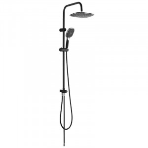 LAVEO PLZ 70KX ZORITA Kolumna natryskowa Długość drążka: 950 mm Wysokość: 1000 mm Szerokość: 250 mm Głębokość: 480 mm Wymiar słuchawki: 241x105 mm Długość węża: 1500 mm Wykończenie: czarny/chrom