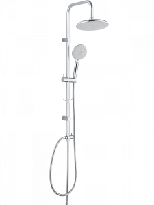 LAVEO PL7 00OX CERS Kolumna natryskowa Długość drążka: 950 mm Wysokość: 1000 mm Szerokość: 225 mm Głębokość: 450 mm Wymiar słuchawki: ? 120 mm Długość węża: 1500 mm Wykończenie: chrom