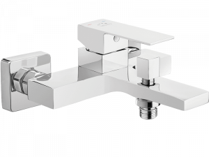 LAVEO BLQ 010D KVADRATO Bateria wannowa ścienna bez zestawu natryskowego Jednouchwytowa Sposób montażu: ścienny Głowica: 35 mm Wykończenie: chrom