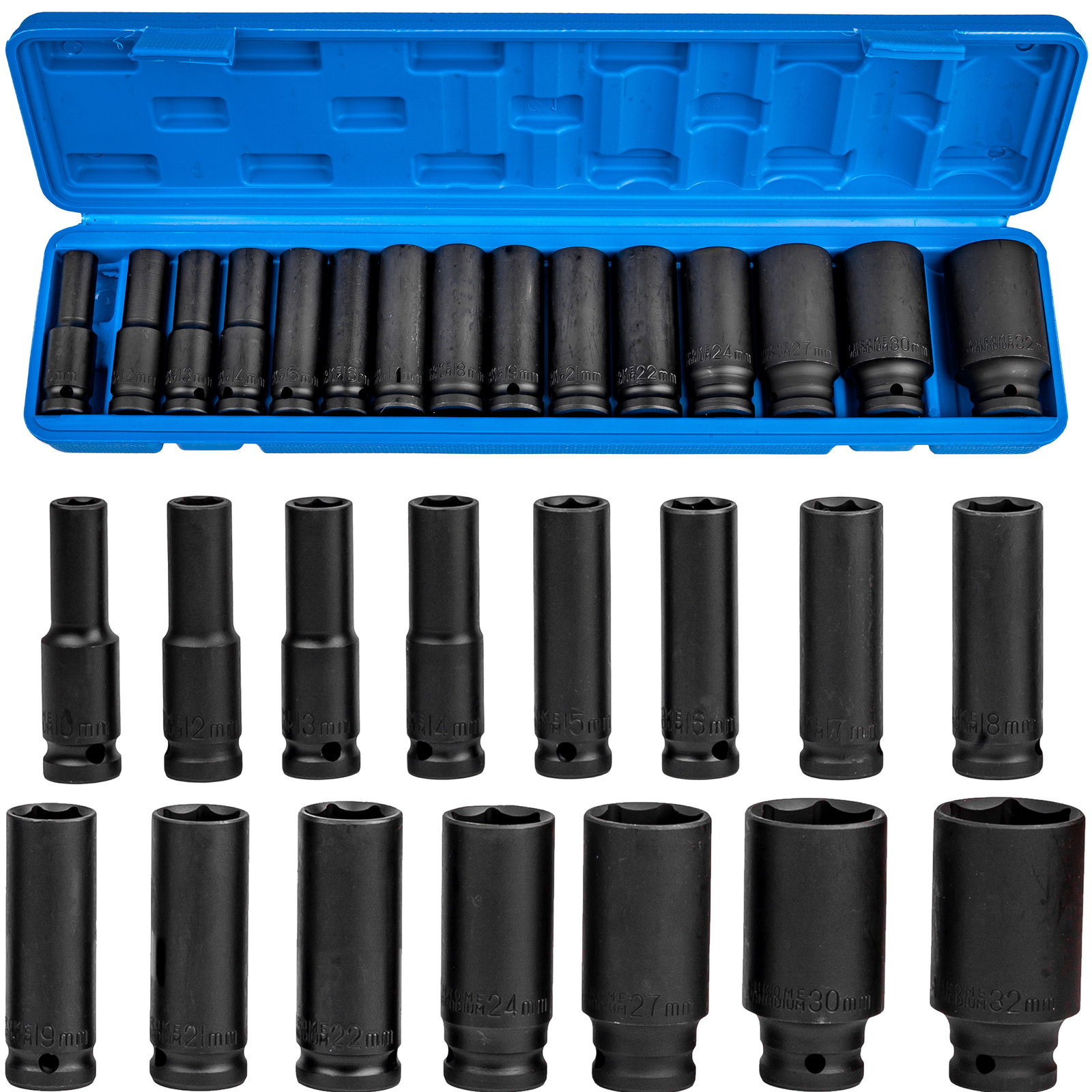 SZEŚCIOKĄTNE NASADKI UDAROWE 1/2