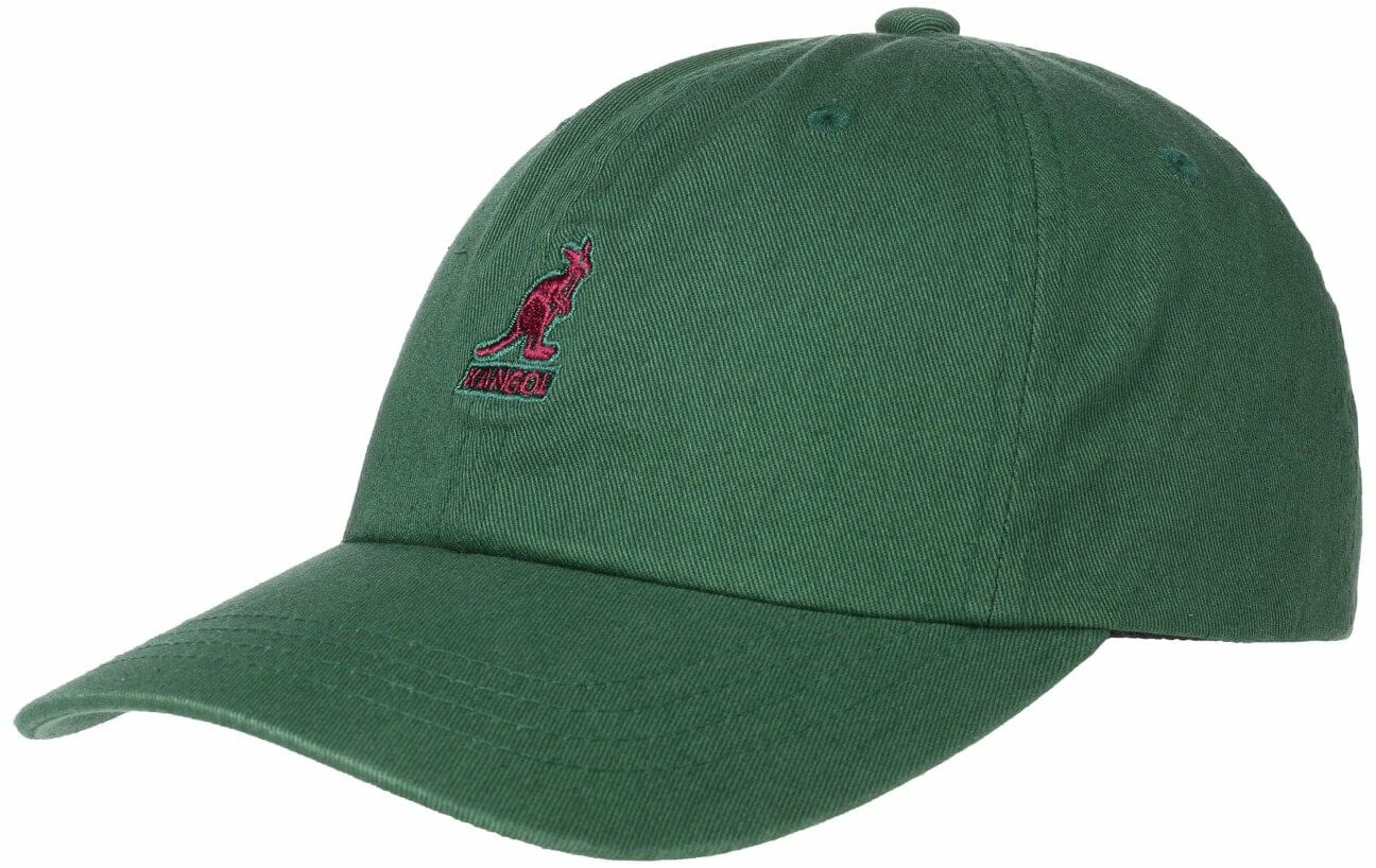 Czapka Bejsbolówka Washed Dad Hat by Kangol, zielony, One Size
