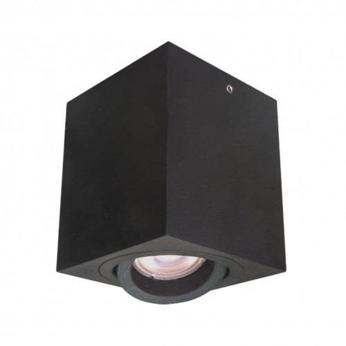 Italux Spot LAMPA sufitowa EMILIO IT8004S1-BK natynkowa OPRAWA prostokątna PLAFON downlight czarny IT8004S1-BK