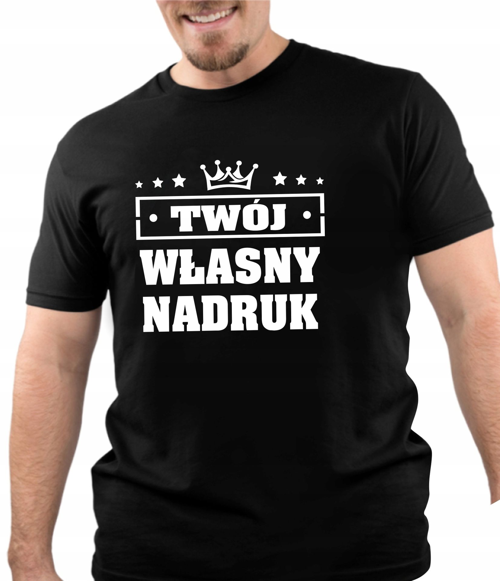 Koszulka T-shirt Z Twoim Własnym Nadrukiem Napisem