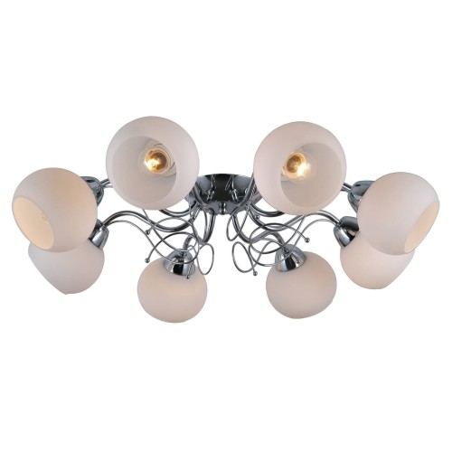 Italux Lampa wisząca MASSERI chrom śr 67 cm 8x40W E27