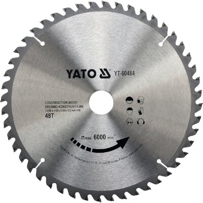 Yato PIŁA TARCZOWA Z WĘGLIKIEM WOLFRAMU DO DREWNA 250x30MM YT-60484