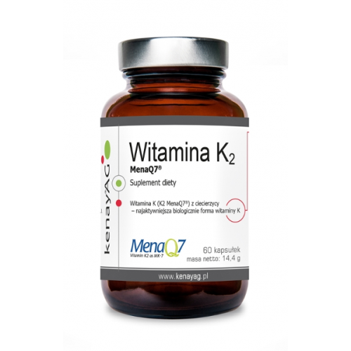 KenayAG Kenay Witamina K2 MK-7 Mena Q7 Natto 100mcg 300kaps - suplement diety Norwegia