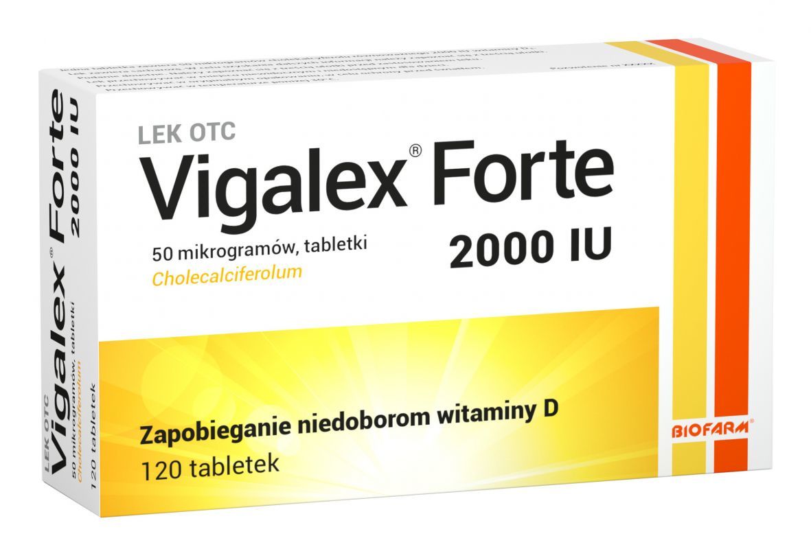 Biofarm SP.Z O.O Vigalex Forte 2000 j.m. 120 tabletek