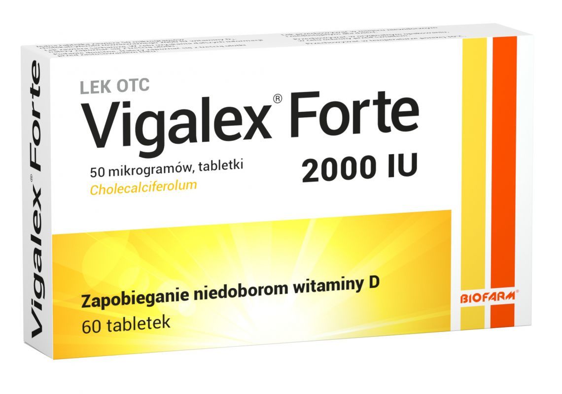 Biofarm SP.Z O.O Vigalex Forte 2000 j.m. 60 tabletek