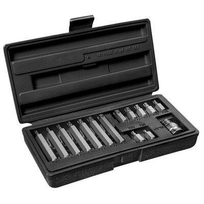 Topex Klucze ampułowe spline 39D391 komplet 15 szt.