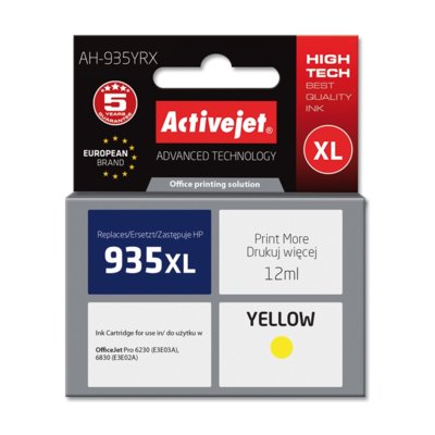ActiveJet Wkład atramentowy AH-935YRX Zamiennik HP 935XL C2P26AE ) (AH-935YRX Zamiennik HP 935XL (C2P26AE ))