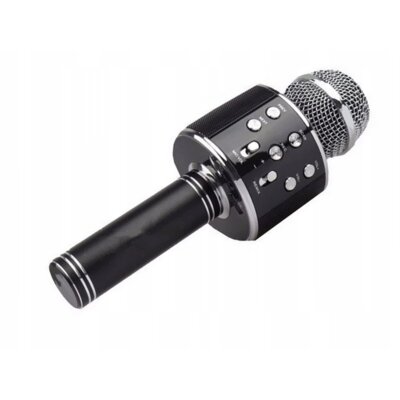 Xrec Mikrofon  Mikrofon Karaoke Głośnik Bluetooth WS858 Czarny SB5422