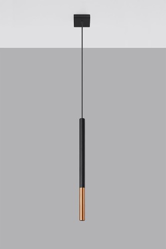 Sollux Lighting Lampa wisząca MOZAICA 1 czarny/miedź
