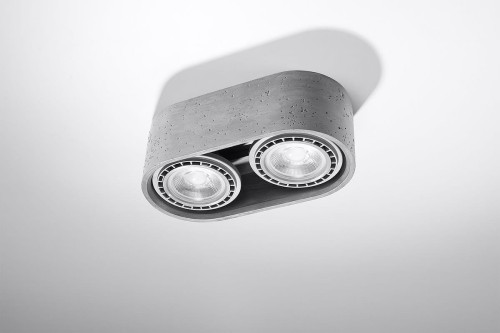 Sollux Lighting Plafon BASIC 2 beton