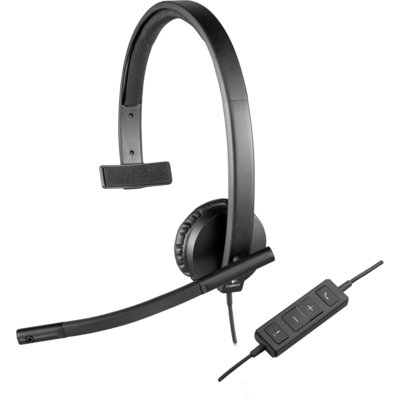 Logitech H570e Mono czarne (981-000571)