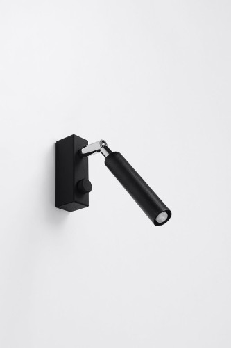 Sollux Lighting Kinkiet EYETECH 1 czarny BITTERSWEET SHIMMER