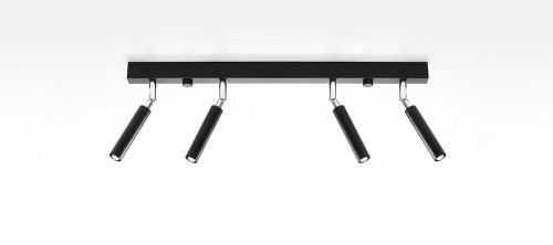 Sollux Lighting Plafon EYETECH 4 czarny