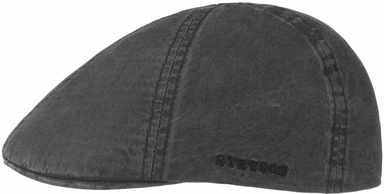 Płaski Kaszkiet Texas Organic Cotton by Stetson, czarny, XXL (62-63 cm)