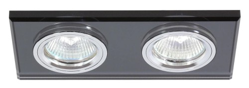 Candellux SS-21 Oprawa stropowa szklana podwójna czarna MR16 2226590