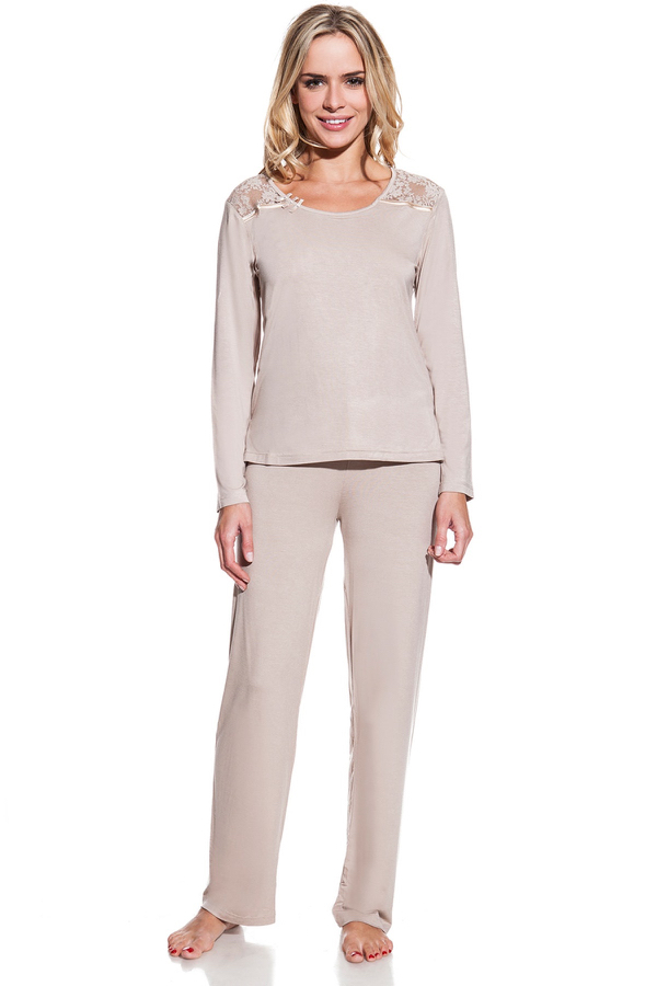 Damska bambusowa piżama PAOLA M Beżowy