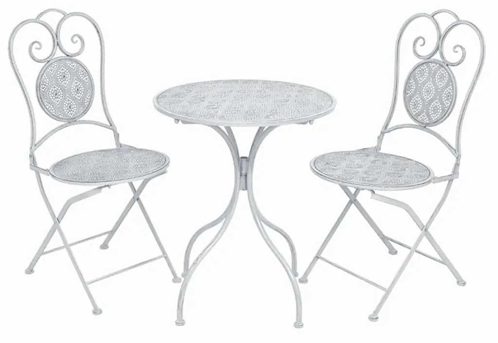 Zestaw białych mebli ogrodowych L1-W67