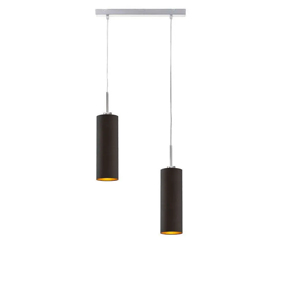 Lampa wisząca dwa zwisy ze stalowym stelażem S1-N83