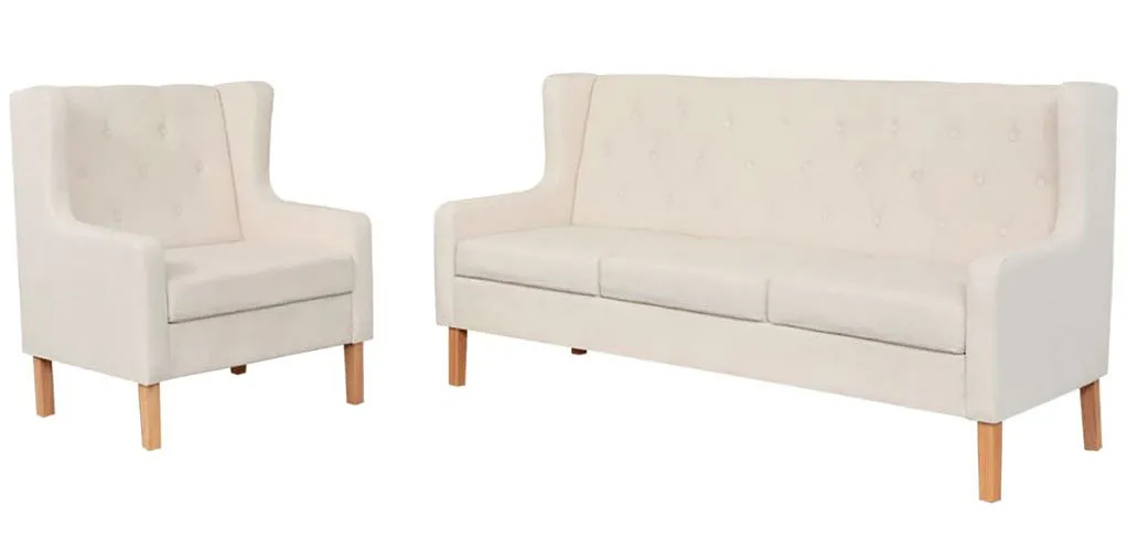 Kremowy zestaw wypoczynkowy C9-R78