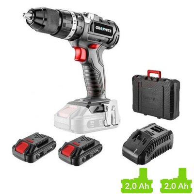 Graphite Wiertarko-wkrętarka udarowa Energy+ 58G020-SET2