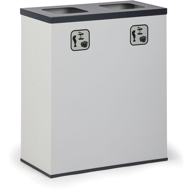 Alfa 3 Wewnętrzny kosz do segregacji śmieci, 2x 37 l, wewnętrznym pojemnik 1262602