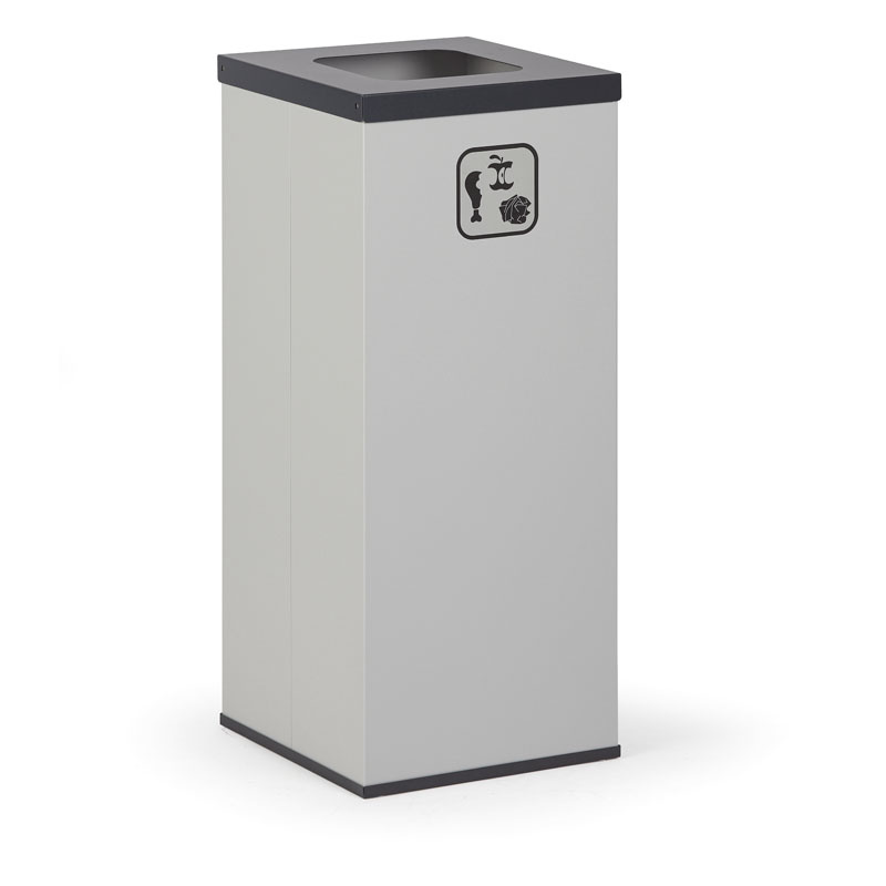 Alfa 3 Wewnętrzny kosz do segregacji śmieci, 50 l, bez wewnętrznego pojemnika, szary/ciemnoszary 1262589