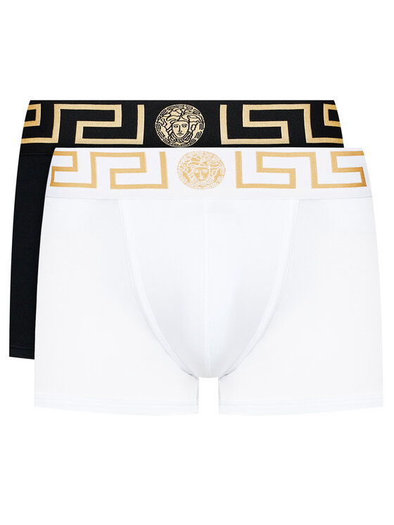 Versace Komplet 2 par bokserek Greca AU10181 Kolorowy