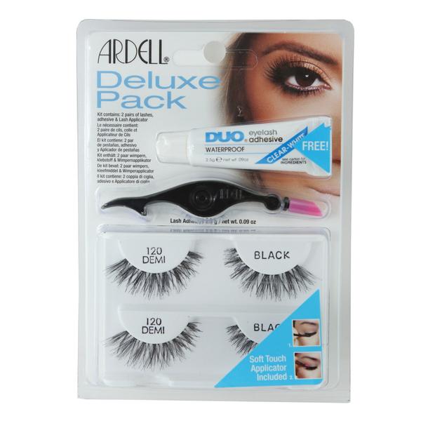 Ardell SET Deluxe 120 2 pary sztucznych rzęs Black + Lash Adhesive klej do rzęs 2,5g + Lash Applicator aplikator do rzęs ponad 3000 punktów odbior 074764652232