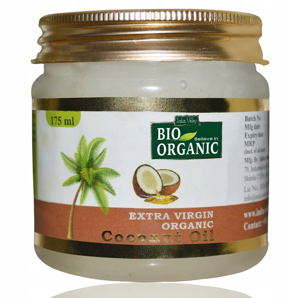 Bio Organiczny Olej Kokosowy Tłoczony Na Zimno