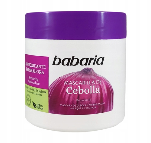 Babaria Cebulowa maska do włosów, 400 ml 8410412020992