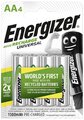 4 x akumulatorki Energizer R6/AA Ni-MH 1300mAh Universal