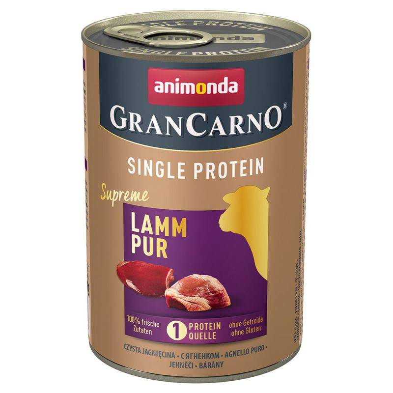 Animonda GranCarno Single Protein Supreme Adult Dog Jagnięcina 12x400g AAP 82428