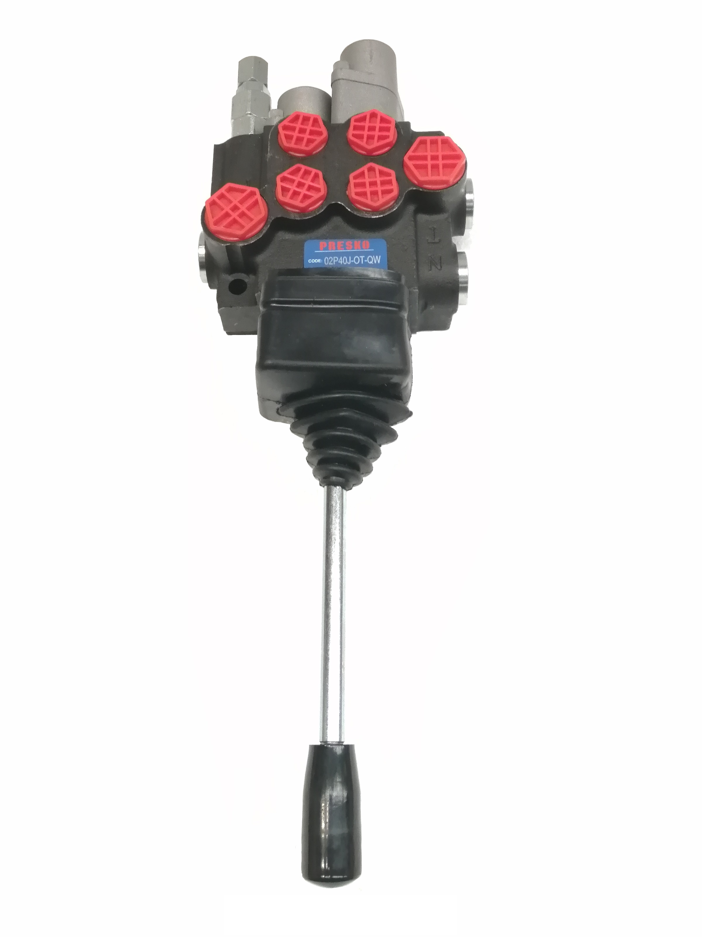 Rozdzielacz hydrauliczny Presko P40-2-OT-QW, 2-sekcyjny PŁYWAJĄCA, ZATRZASK JOY