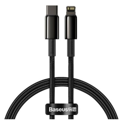 BASEUS BASEUS DATA PD20W KABEL USB-C DO LIGHTNING 2M CZARNY 17060
