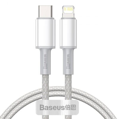 BASEUS BASEUS DATA PD20W KABEL USB-C DO LIGHTNING 2M BIAŁY 17063
