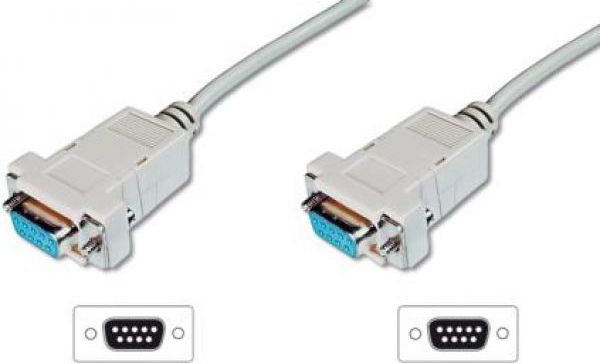 Digitus DB-9 - DB-9, 1.8m, Beżowy AK-610100-018-E