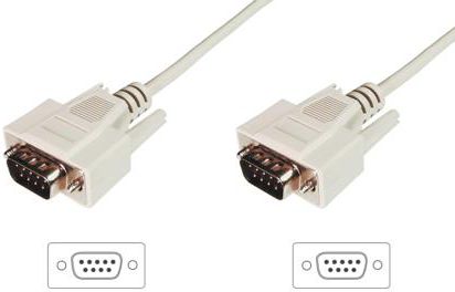 Digitus DB-9 - DB-9, 3m, Beżowy AK-610107-030-E