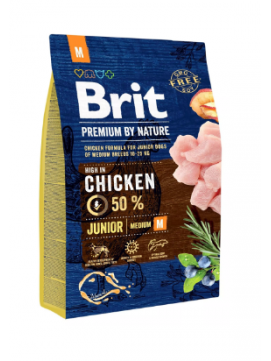 Brit Premium By Nature Junior Medium M 3 kg