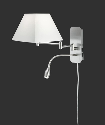 Trio Oświetlenie Leuchten Hotel Lampa ścienna Nikiel matowy, 1-punktowy 271370214 (271370201)