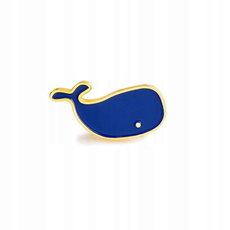 Pins Przypinka Wieloryb Niebieska Morska Ozdoba