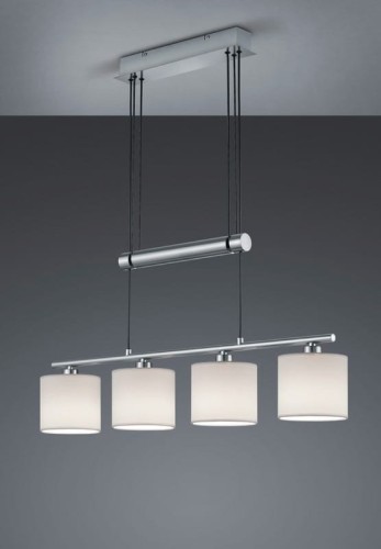 Trio Oświetlenie GARDA Lampa wisząca Nikiel matowy, 4-punktowe 305400411 (305400401)