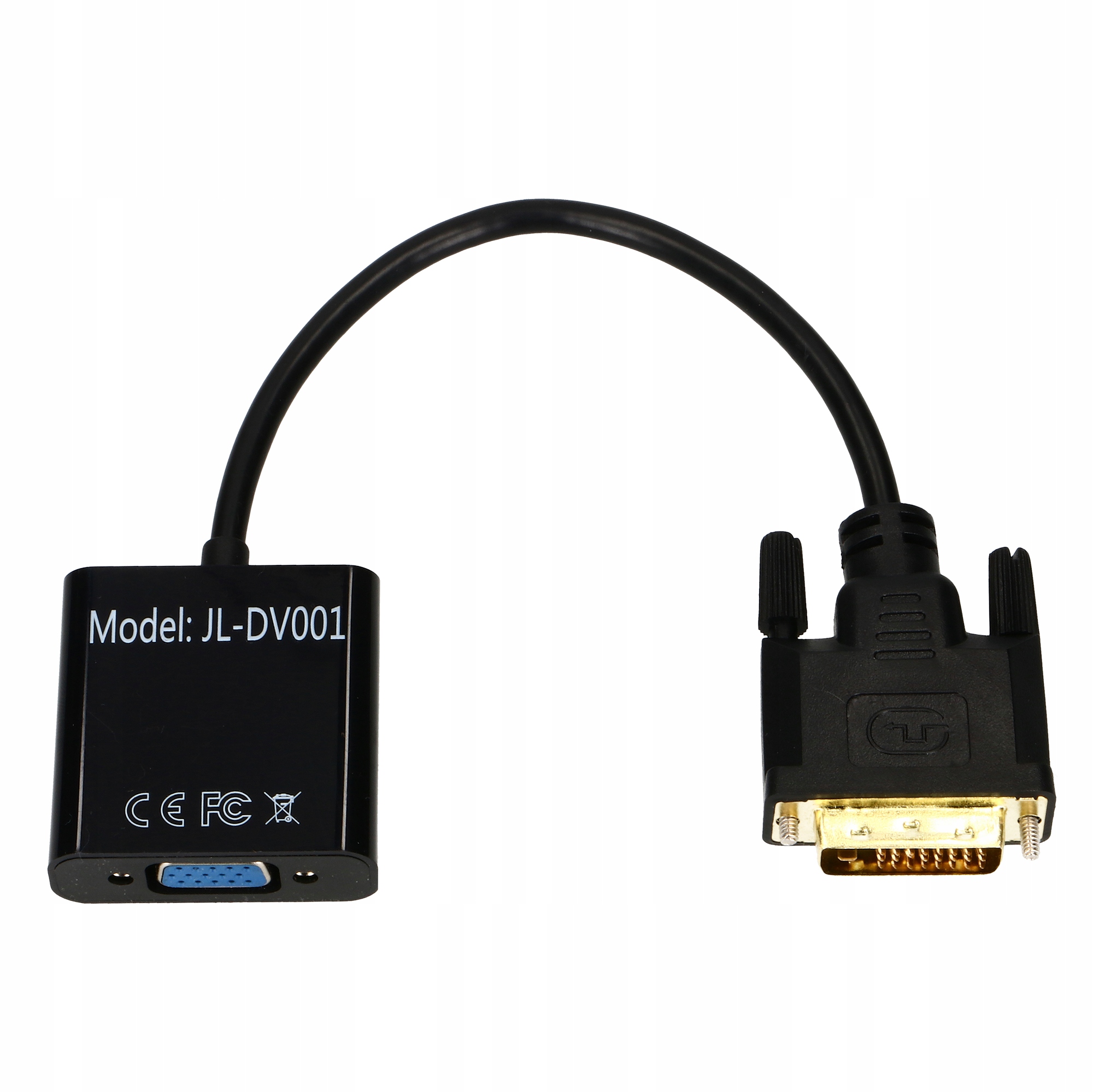 Adapter Konwerter DVI do Vga D-sub 24+1 przejściów
