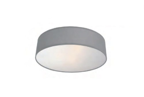 Light Prestige Abażurowa LAMPA sufitowa ALTO LP-81008/3C GRY VIVIANE plafon OPRAWA okrągła szara LP-81008/3C GRY