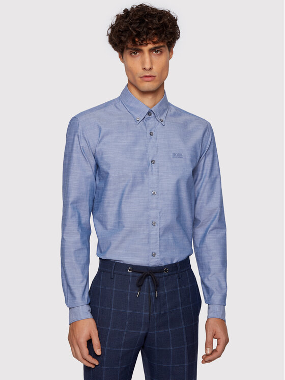 Boss Koszula Rod_53E 50447478 Niebieski Slim Fit