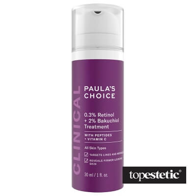 Paulas Choice 0.3% Retinol + 2% Bakuchiol Treatment Krem z retinolem o potrójnym działaniu przeciwzmarszczkowym 30 ml