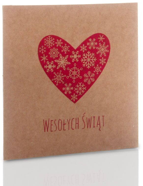 Obwoluta TS świąteczne serce (na płytę CD/DVD)